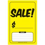 Sale Windscreen Stickers - Yellow