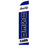 Quality Used Cars Blue Feather Flag
