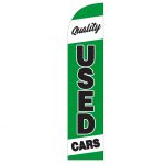 Quality Used Cars Green Feather Flag