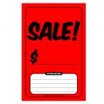 Red Sale Windscreen Sticker