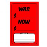 Red Was/Now Windscreen Sticker
