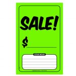 Green Sale Windscreen Sticker