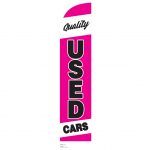 Quality Used Cars Pink Feather Flag