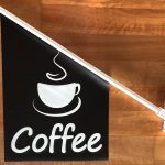 Coffee Wall Flag - Black