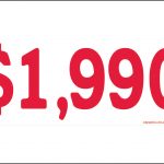 1,990 - Red & White