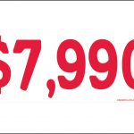 7,990 - Red & White